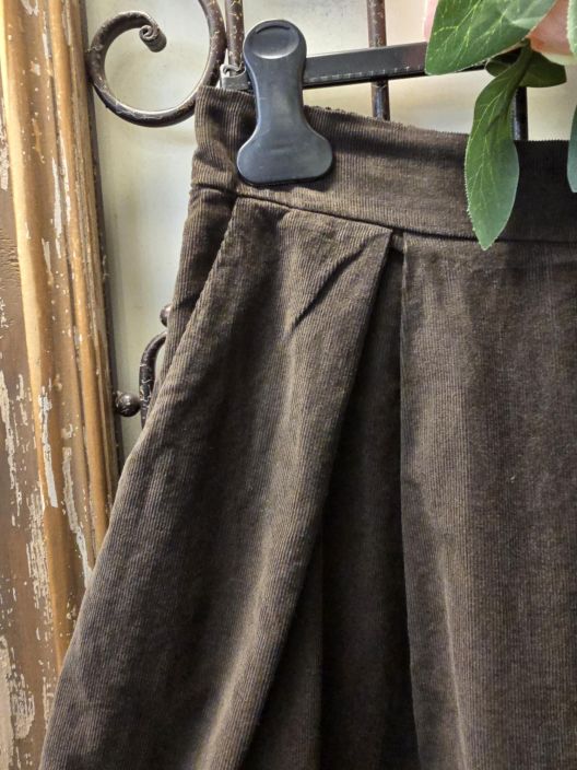 Marta du Château vakosametti hame 257080 Moro ihana ruskea tyylikäs puuvilla tuotekuva 2