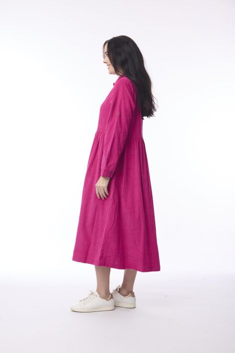 Orientique klassikko vakosametti mekko 21484 Hot Pink todella miellyttävä tuotekuva 1