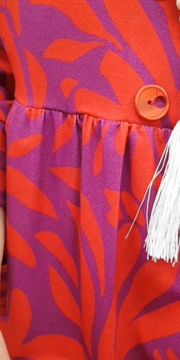 Aino mekko Minerva Catalina Mix punainen/liila yhdistelmä ihania eri kuoseja tuotekuva 5