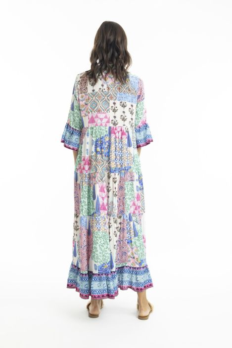 Orientique mekko Emma 30071 maxi mallinen näyttävä mekko tuotekuva 3