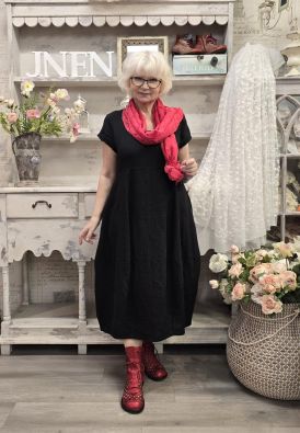 THING THING pellavamekko 7238 Musta tulppaanihelma pitkä