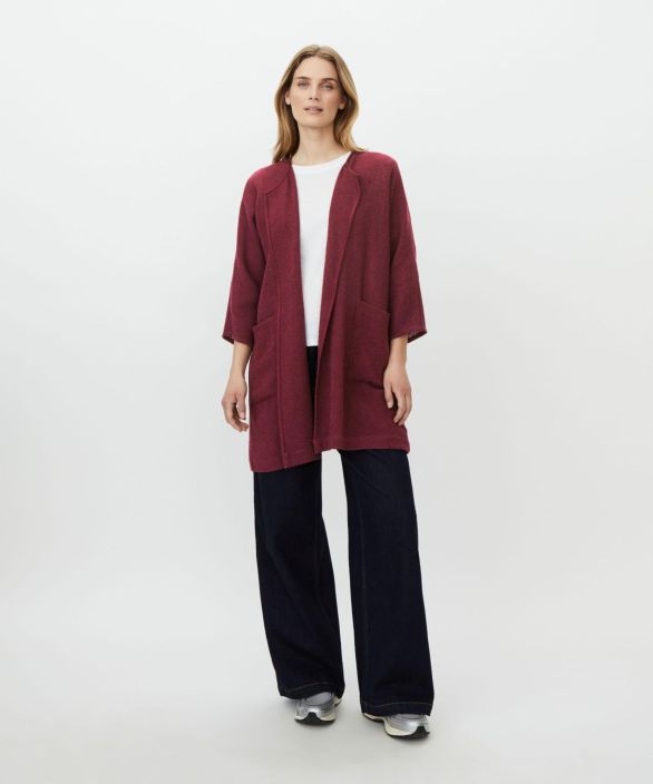 MASAI neulejakku Jarmis Fig viininpunainen ylellinen kulmakivi tuotekuva 1 MASAI neulejakku Jarmis Fig viininpunainen ylellinen kulmakivi tuotekuva 1