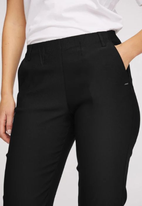 Laurie capri housut Taylor 100565 Regular   Medium capri pituus Musta tuotekuva 2
