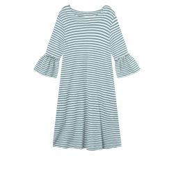 BLUSBAR Blusbar merinovilla mekko 7030 (Raidat sininen/valkoinen)