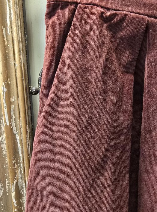 Marta du Château vakosametti hame 257080 Viininpunainen tyylikäs puuvilla tuotekuva 2