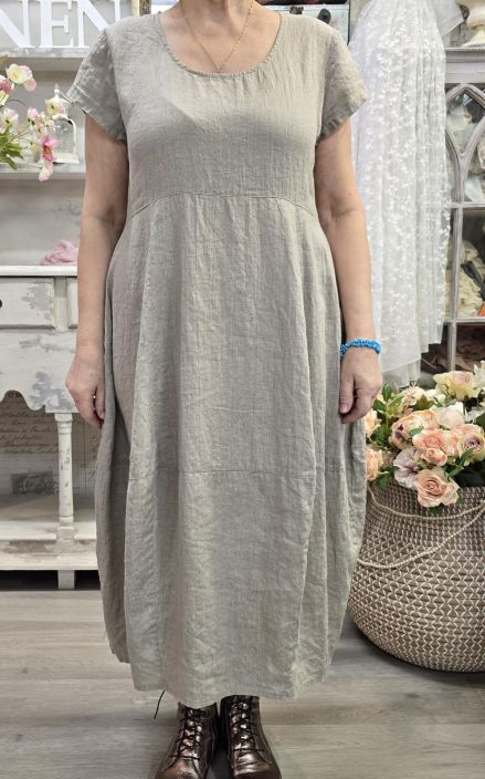 THING pellavamekko 7238 Natural tulppaanihelma pitkä tuotekuva 7