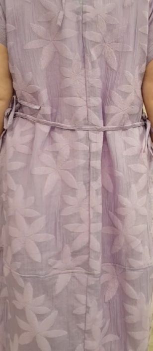 NOEN mekko 88636 vaalea laventeli Kaunis taftipintainen malli puuvilla alusmekolla tuotekuva 4