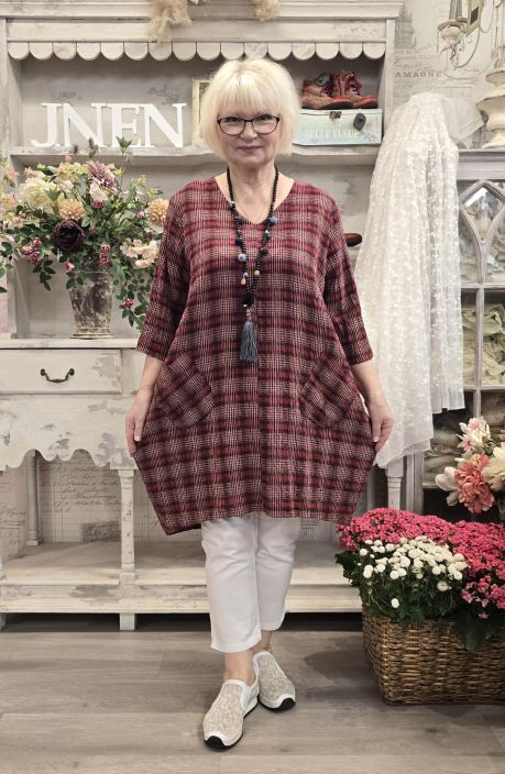 THING mekko 7059 Wine Viininpunainen, harmaa, beige tuotekuva 1
