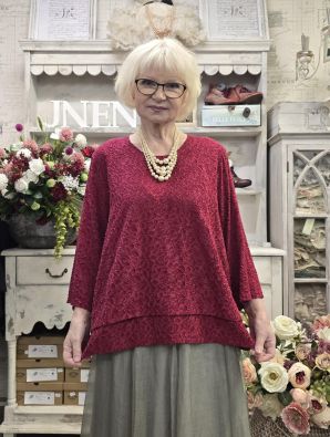Grizas paita 51379 Punainen Pehmeä silkki/puuvilla