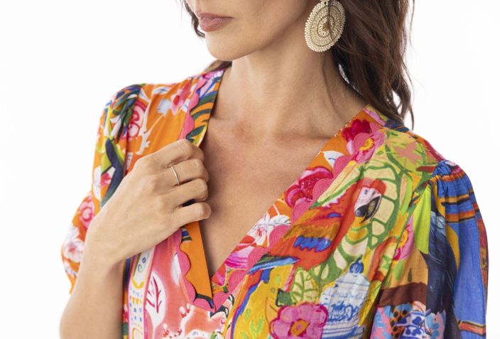 Escape mekko 30152 Stefania pirteä värikäs kuosi tuotekuva 6