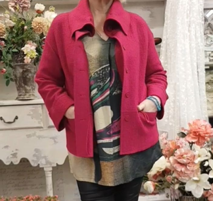 NOEN paita 83700 mukava viskoosi ja abstrakti kuosi tuotekuva 7