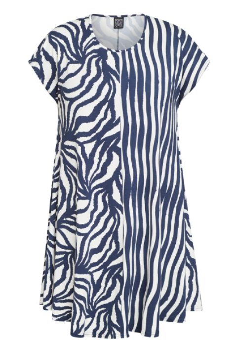 Pont Neuf tunika Thelma V2394 Navy tummansininen joustava trikoo ihana yhdistelmä kuoseja tuotekuva 3