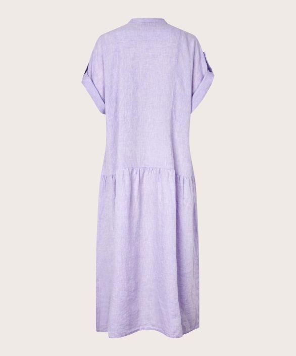 MASAI pellavamekko Oswalsa Lavender romanttiset rypytykset ilmavassa mekossa tuotekuva 4