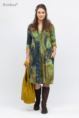 BOHEME Boheme mekko B13107 upea Burnout hohtava kuosi