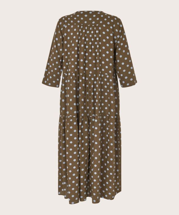 MASAI mekko Nobina Slate ruskea, siniset täplät tyylikäs malli tuotekuva 4