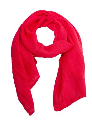 BOHEME Boheme huivi B13193 Punainen ihanan hengittävä pellava viimeistelemään asusi