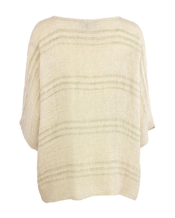 Boheme pellavapaita B13190 Luonnon beige kaunis ylisuuri ns. "laatikko" malli tuotekuva 3