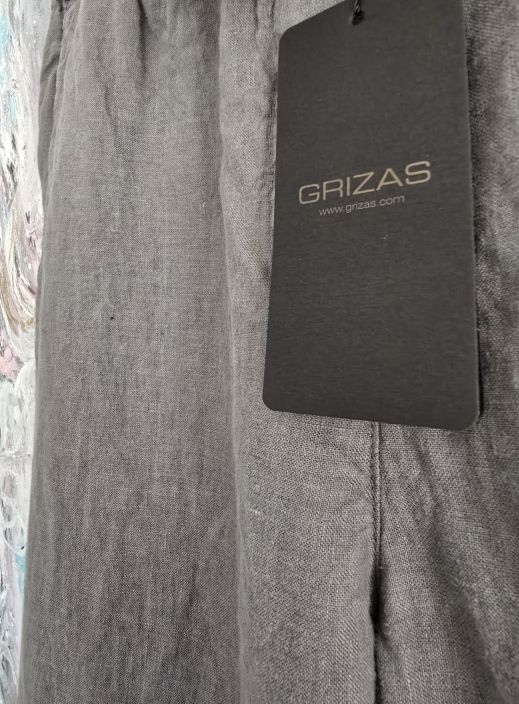 Grizas pellavahousut 3713 harmaa tuotekuva 1