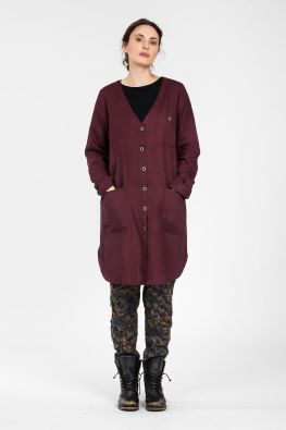 OLARS ULLA Olars Ulla pellavajakku Raspa (Viininpunainen)