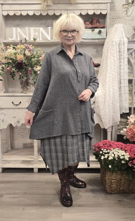 THING jakku 7079 Anthracite kaunis harmaa  tilava jakku joka kruunaa asut tuotekuva 2