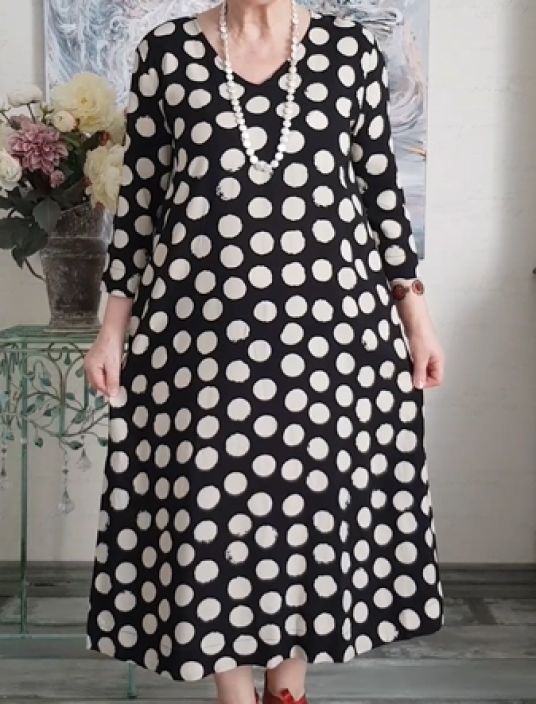 MASAI mekko Nusala Musta ja beiget pallot tuotekuva 2