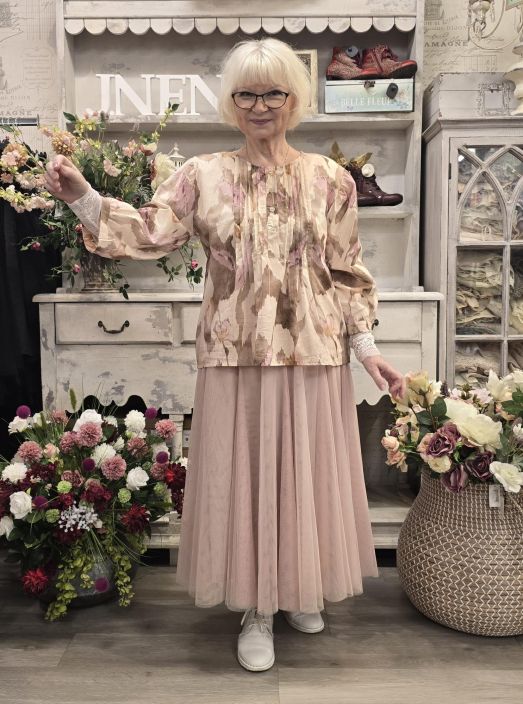 Marta du Chateau paita 8687 Beige ihana syksyn kuosi puuvillassa tuotekuva 1