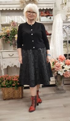 MASAI MASAI ihana hame Sophroni  Musta ihana kiiltävä kukkakuosi juhlaan