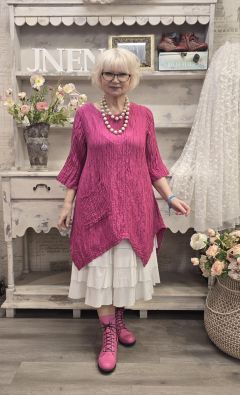 Grizas klassikko tunika 5134 Pinkki upea jokaisen vaatekaapin kulmakivi
