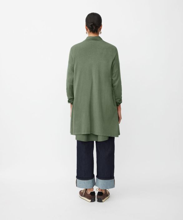 MASAI neulejakku Lon Duck Green pehmeä pitkä neuletakki pitää sinut lämpimänä tuotekuva 1
