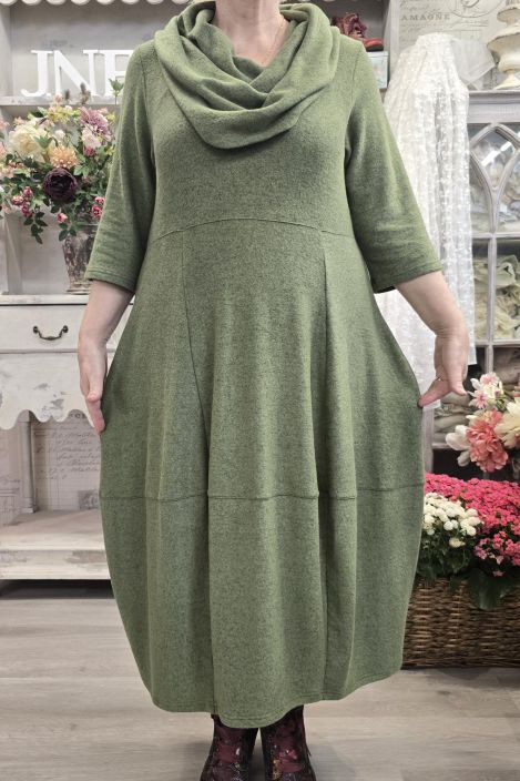 THING mekko 7107 Herb vihreä taivaallisen pehmeä mekko joka täytyy kokea omissa käsissä tuotekuva 5