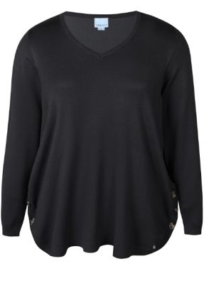 ZHENZI Zhenzi neule Kogle musta pehmeä perus neule