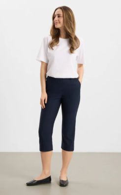 Laurie Capri housut Taylor 100565 Navy Tummansininen uusi ympäristöystävällinen äärettömän pehmeä laatu