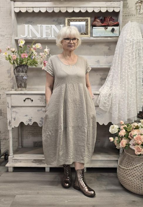 THING pellavamekko 7238 Natural tulppaanihelma pitkä tuotekuva 5