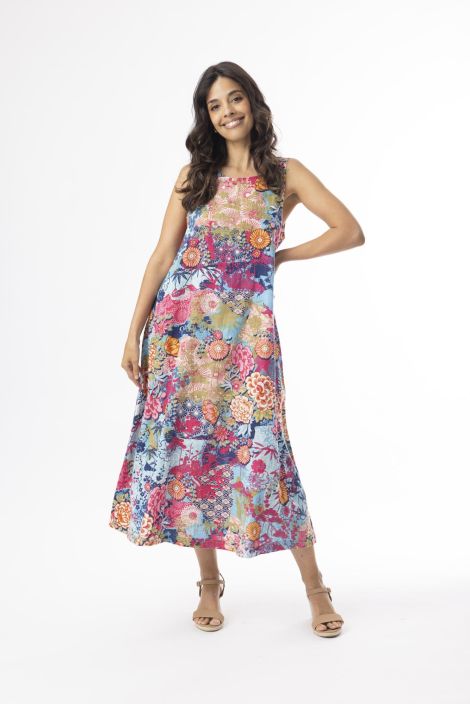 Orientique mekko 20142 Ikebana kaunis värikäs yhdistelmä kuoseja tuotekuva 3