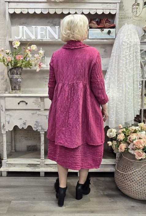 Grizas klassikko laatu jakku 71383 Pinkki Uniikki aaltoileva malli tuotekuva 3