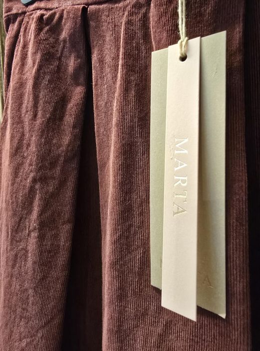 Marta du Château vakosametti hame 257080 Viininpunainen tyylikäs puuvilla tuotekuva 1