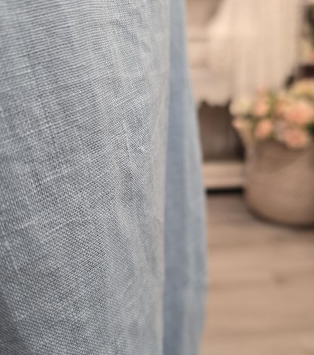 THING pellavamekko 7238 Vaaleansininen tulppaanihelma pitkä tuotekuva 6