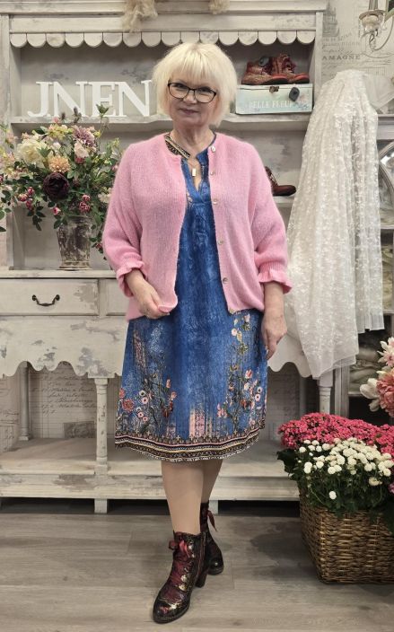 Marta du Château pörröinen neulejakku 2413 Baby Pink suloinen roosa todella mukava pörröneule tuotekuva 2