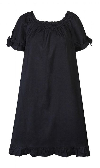 Ze-Ze mekko Sonia musta Absoluuttisen ihastuttava kestosuosikki Ze-Ze mallistosta! Suloiset naiselliset yksityiskohdat kuten