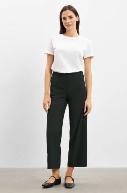 Laurie housut Donna Loose Cropped Musta leveät housut mukavasta uudesta laadusta