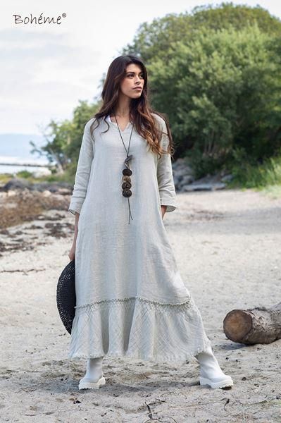 Boheme mekko B (Lime) Tama Bohemen ihana mekko on valmistettu ohuesta ja pehmeasta pellavasta! Laatu on kasitelty
