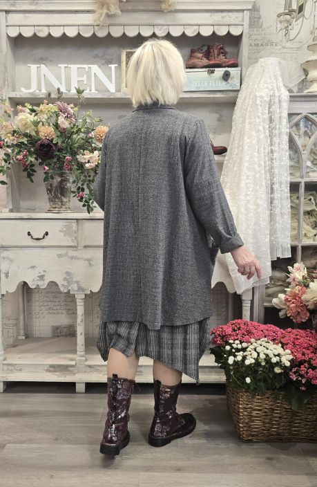 THING jakku 7079 Anthracite kaunis harmaa  tilava jakku joka kruunaa asut tuotekuva 3