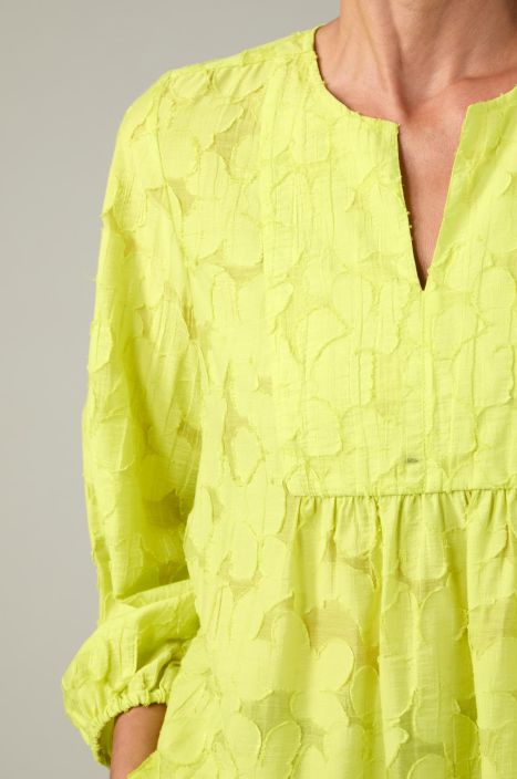 Sahara paita JFT6213 Etched floral Lime/lemon kaunis kukkakuosi tuotekuva 1