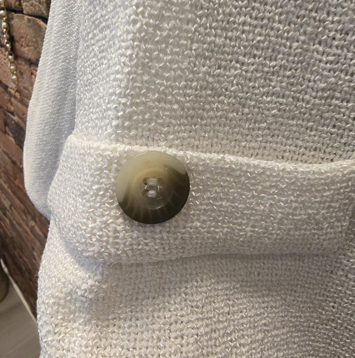 MASAI neulejakku Julithras Jet Stream valkoinen ihana buklee tuotekuva 2