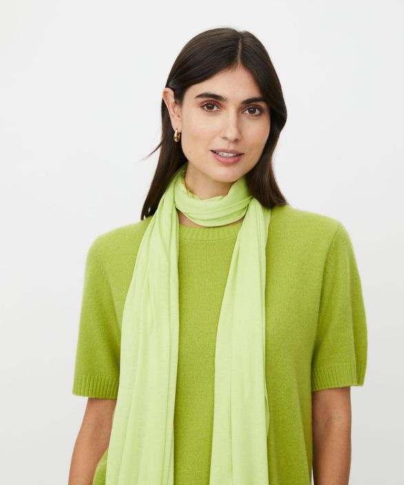 MASAI huivi Amega Charteuse lime vihreä todella mukava huivi tuotekuva 1