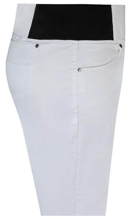 Zhenzi housut 200255 valkoinen Naissa Zhenzi housuissa on todella korkea vyotaro joka saa aikaan hoikentavan vaikutelman!
