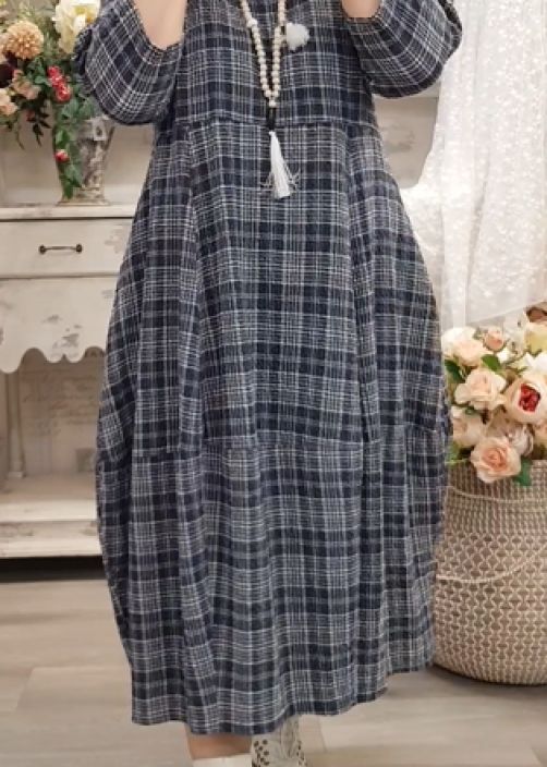 THING mekko 7195 Navy tummansininen kaunis ajaton ruutukuosi tuotekuva 6