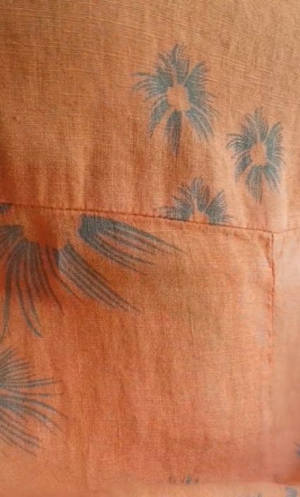 Blueberry mekko 9771 Orange ihana oranssi pellava tuotekuva 3