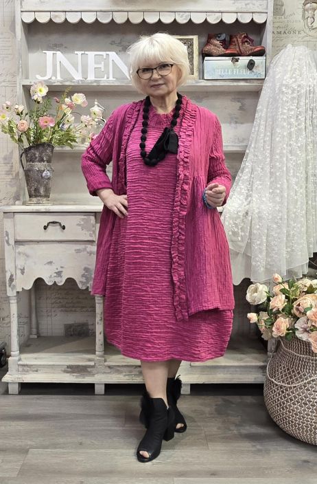 Grizas klassikko laatu jakku 71383 Pinkki Uniikki aaltoileva malli tuotekuva 4