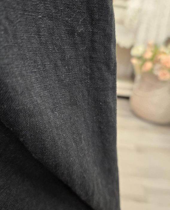 THING pellavamekko 7238 Musta tulppaanihelma pitkä tuotekuva 6